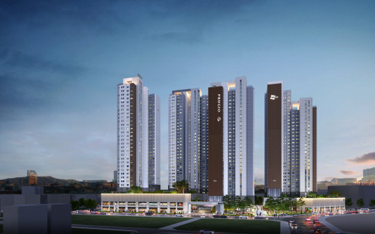 서울 영등포 1-13구역 도시환경정비사업을 통해 공급되는 '리버센트 푸르지오 위브' 석경 투시도. [대우건설 제공]